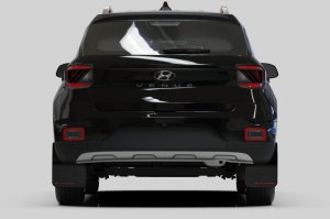 Hyundai Venue Mud Flap Kit - Front + Rear - Rally Armor - UR Premium Polyurethane - Black - `20-`25
